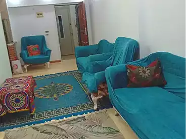 Furnished Apartment For rent in Shatee El Nakheel, Al Agamy, 90 sqm