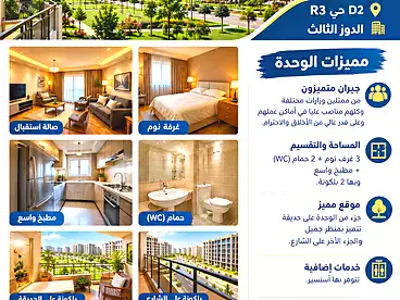 في المجاورة 2، الحي السكني الثالث - R3، 140 متر