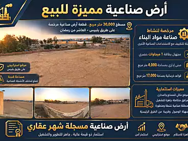 Properties For sale in Industrial Zone, Belbes City, 30000 sqm